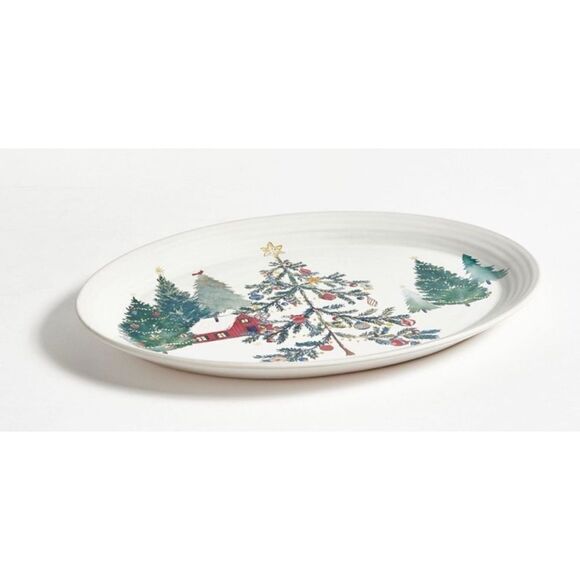 Pottery Barn Christmas In the Country Dinnerware Collection Platter - Picture 4 of 5